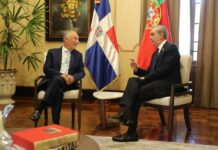 Presidente Dominicano recibe a su homólogo de Portugal, Marcelo Rebelo De Sousa