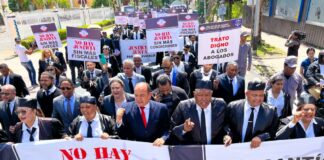 Abogados marchan contra desvío de recursos de la Justicia con fines políticos