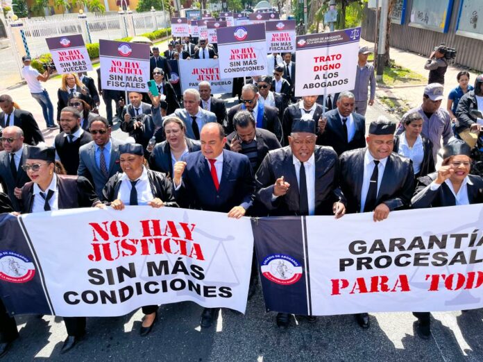Abogados marchan contra desvío de recursos de la Justicia con fines políticos