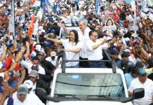 Miles de simpatizantes se lanzan a las calles del Distrito Nacional en apoyo de Luis Abinader y candidatos congresuales