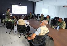 Observadores OEA se reúnen con autoridades Policía Militar Electoral