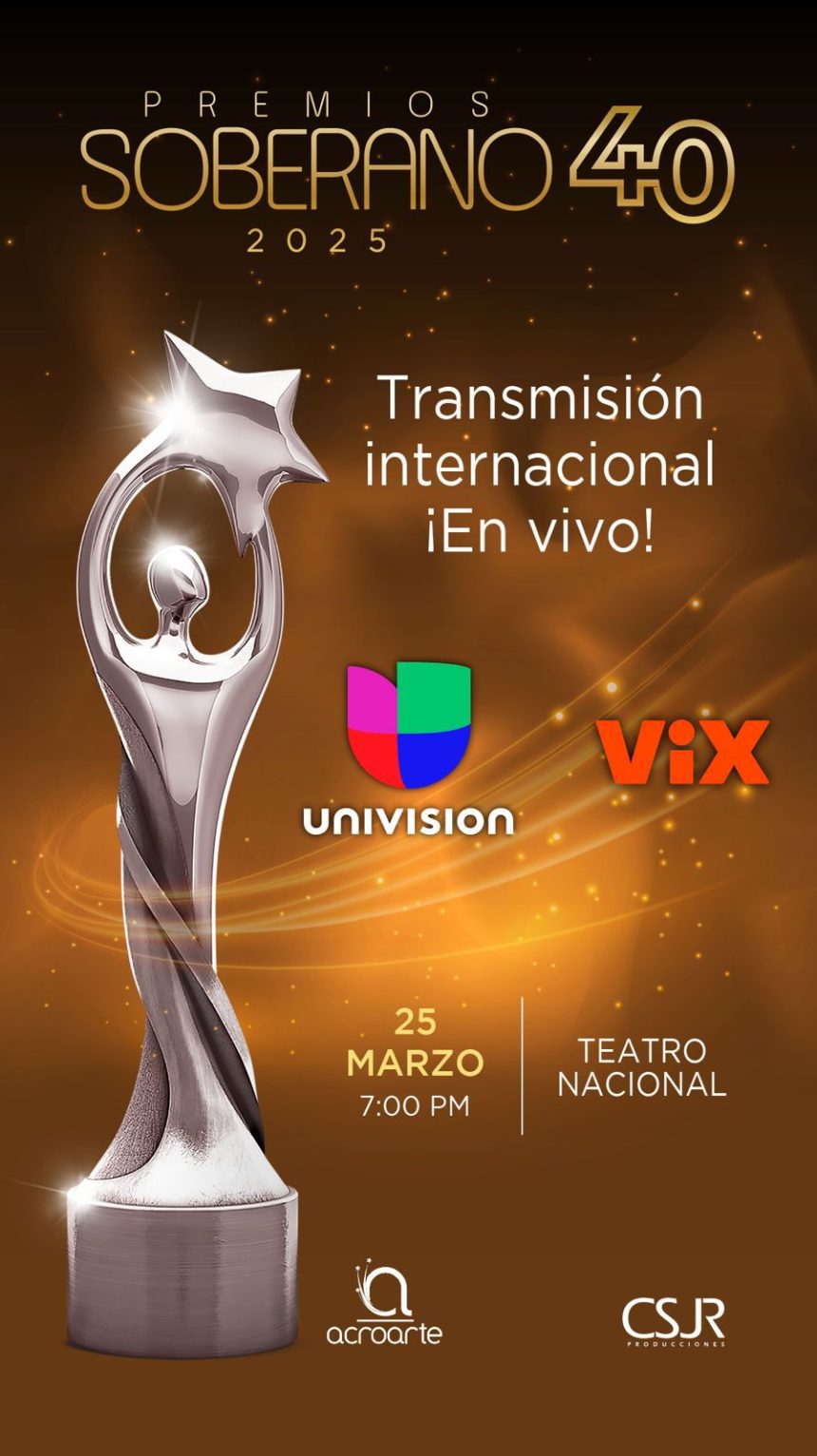 Univisión transmitirá la 40ª edición Premios Soberano 2025