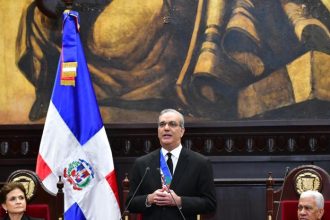 Presidente Luis Abinader en su rendición de cuentas.