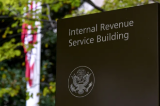 Sign for the IRS building in Washington, D.C. (Erin Scott/Reuters).