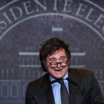 Presidente argentino, Javier Milei,(LUIS ROBAYO/AFP)