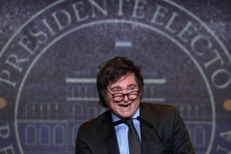 Presidente argentino, Javier Milei,(LUIS ROBAYO/AFP)