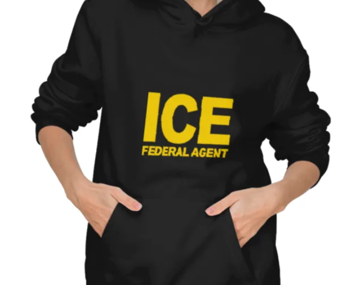 Estados Unidos: Imitaciones de chaquetas de ICE, a la venta en Amazon por U$D 29.99, generan preocupación por posibles casos de suplantación de identidad. | Fuente: Ilustración