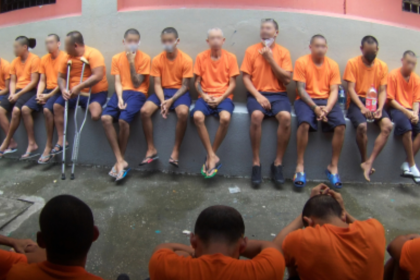 Imagen referencial de reclusos en el patio del pabellón 3 de la Penitenciaría del Litoral, en Guayaquil, el 9 de febrero del 2024.- FotoAPI- Periódico Primicias