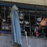 La cárcel de Puerto Príncipe, de donde fugaron miles de presos. Foto: AFP