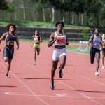 Marileidy Paulino va rumbo a la meta para ganar oro en los 200 metros (Imagen/Fuente Externa).