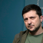 Ukrainian President Volodymyr Zelensky on March 3, 2022, in Kyiv, Ukraine. (Photo by Laurent Van der Stockt for Le Monde/Getty Images