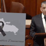 Adriano Espaillat hablando en la Cámara de Representantes el miércoles 9 de abril de 2025. (Fuente externa)