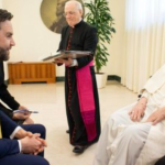 Breve encuentro entre el Papa Francisco y el vicepresidente de los Estados Unidos de América, James David Vance. (Vatican Media