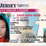 The REAL ID New Jersey driver's license has a white star in gold in the upper right-hand corner. (N.J. Motor Vehicle Commission)