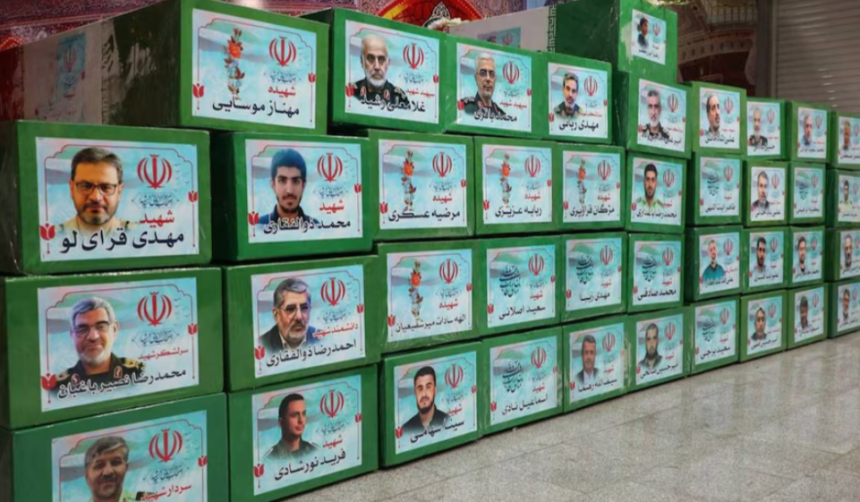 Los restos de los altos mandos iraníes abatidos por Israel (@michaelh992)