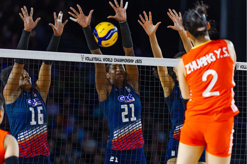  Acción del partido RD Vs. China (Imagen/Fuente Externa).