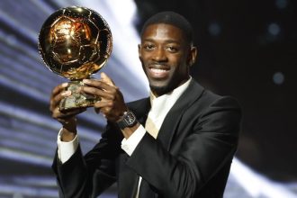 Ousmane Dembélé con el Balón de Oro 2025 (Imagen/Fuente Externa).