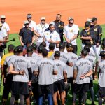 Primer día de práctica de las Águilas Cibaeñas.