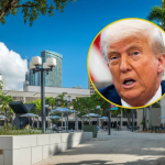 Miami Dade College. FOTO: Getty Images. // Presidente Donald Trump. FOTO: ALLISON ROBBERT/AFP via Getty Images