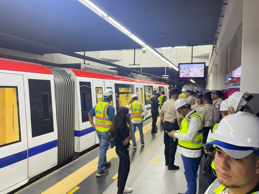 Prueba dinámica línea 2C del Metro de Santo Domingo