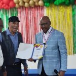 Alberto Díaz ( presidente del grupo de comunicaciones Alberto Díaz Multimedios) , Corpus Montero (productor y conductor del programa de televisión Sinergia entre dos).