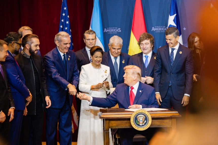 Presidente Abinader participa en firma de proclamación para crear una coalición militar contra carteles del narcotráfico