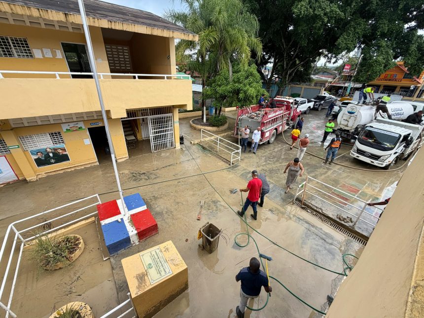 Infraestructura Escolar dispone rehabilitación inmediata de siete escuelas impactadas por inundaciones en Puerto Plata