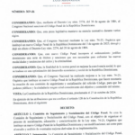 Poder Ejecutivo promulga mejoras al Código Penal
